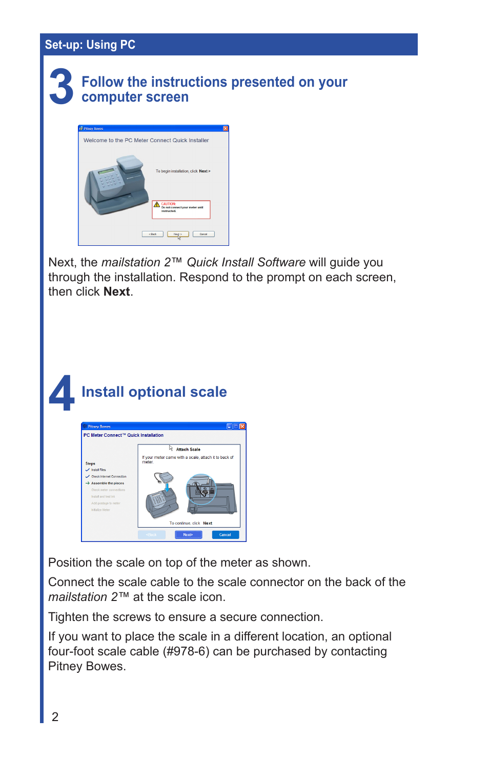 Pitney Bowes MAILSTATION 2 User Manual | Page 4 / 24