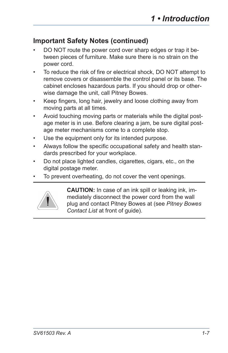1 • introduction | Pitney Bowes K700 User Manual | Page 19 / 88