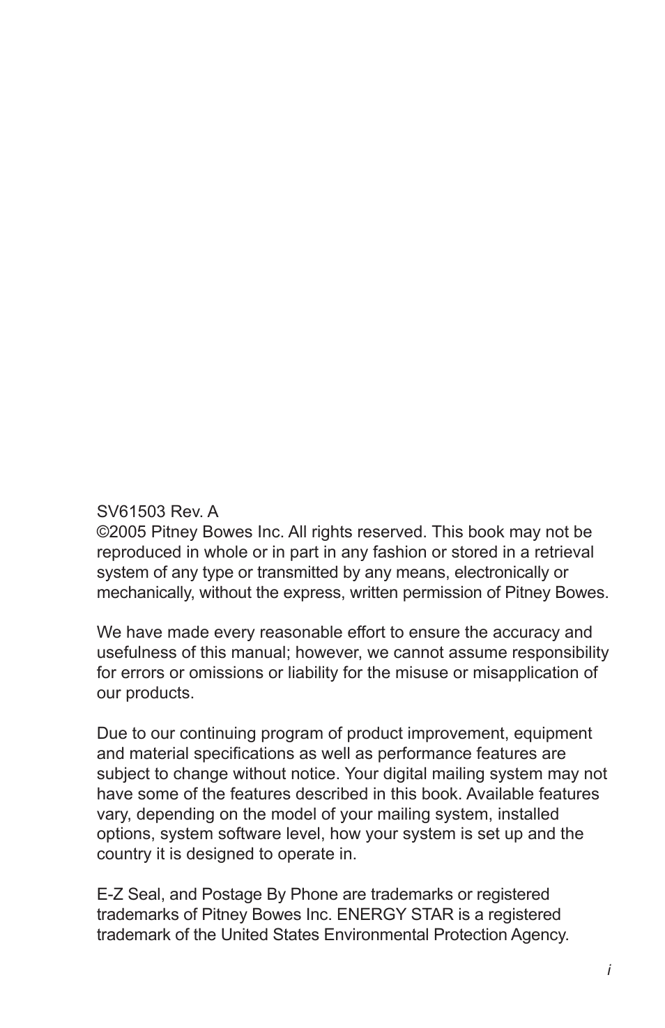 Pitney Bowes K700 User Manual | Page 3 / 88