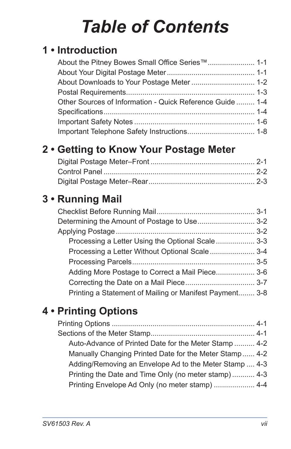 Pitney Bowes K700 User Manual | Page 9 / 88