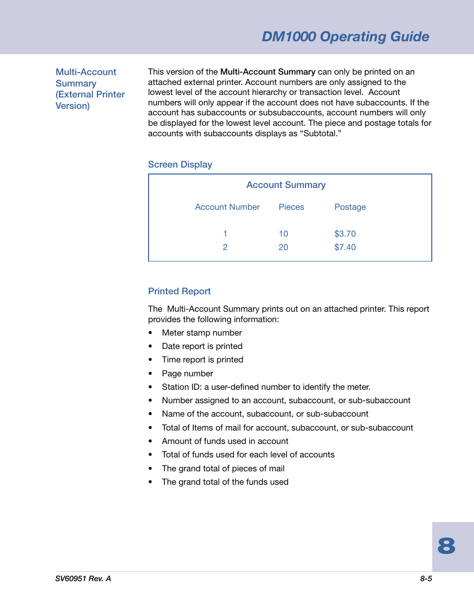 Dm1000 operating guide | Pitney Bowes DM1000 User Manual | Page 114 / 177