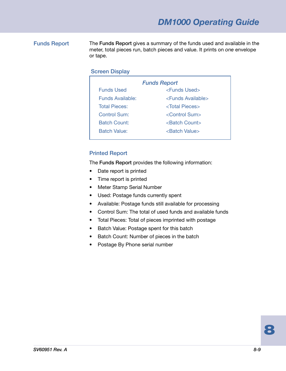 Dm1000 operating guide | Pitney Bowes DM1000 User Manual | Page 118 / 177