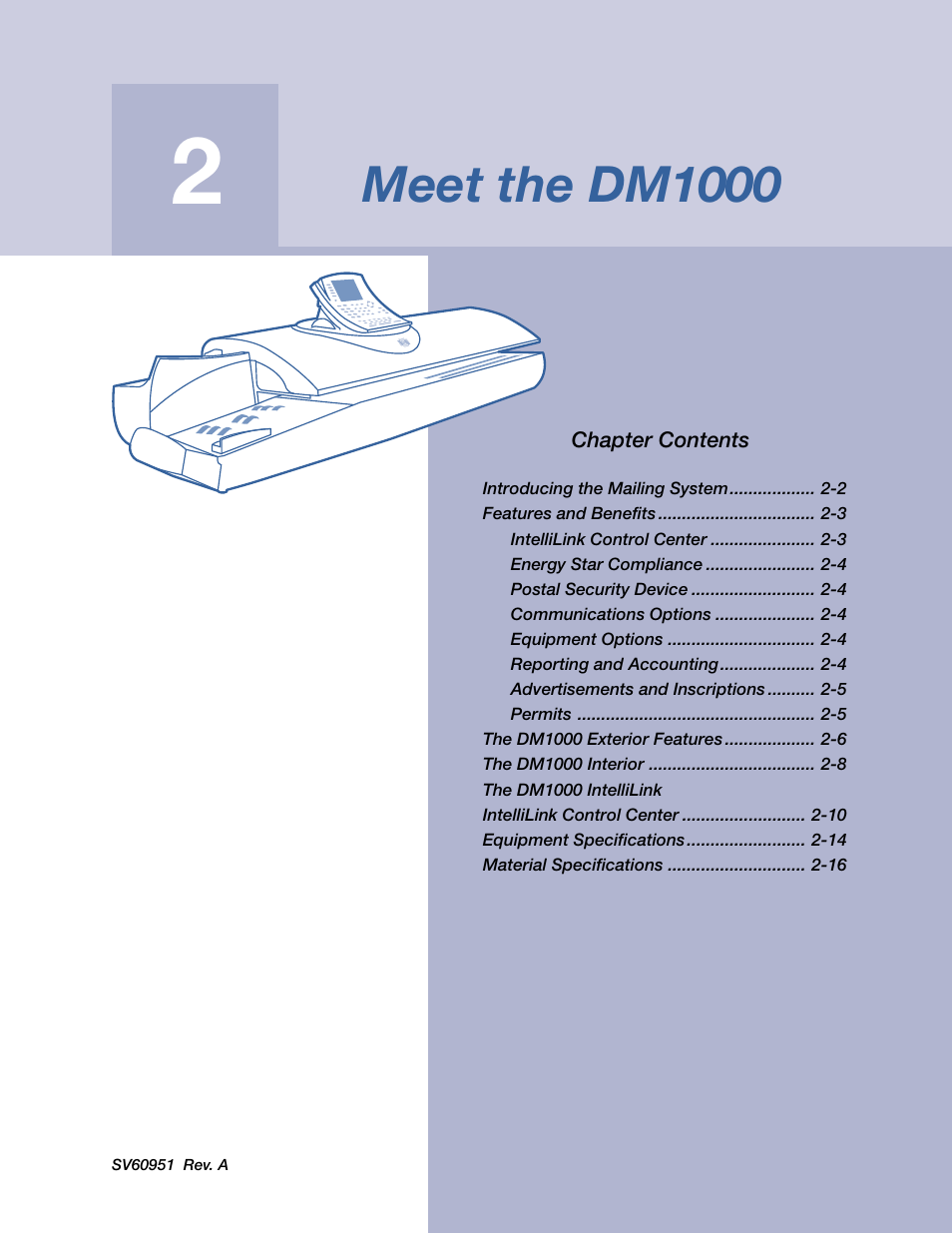 Meet the dm1000 | Pitney Bowes DM1000 User Manual | Page 12 / 177