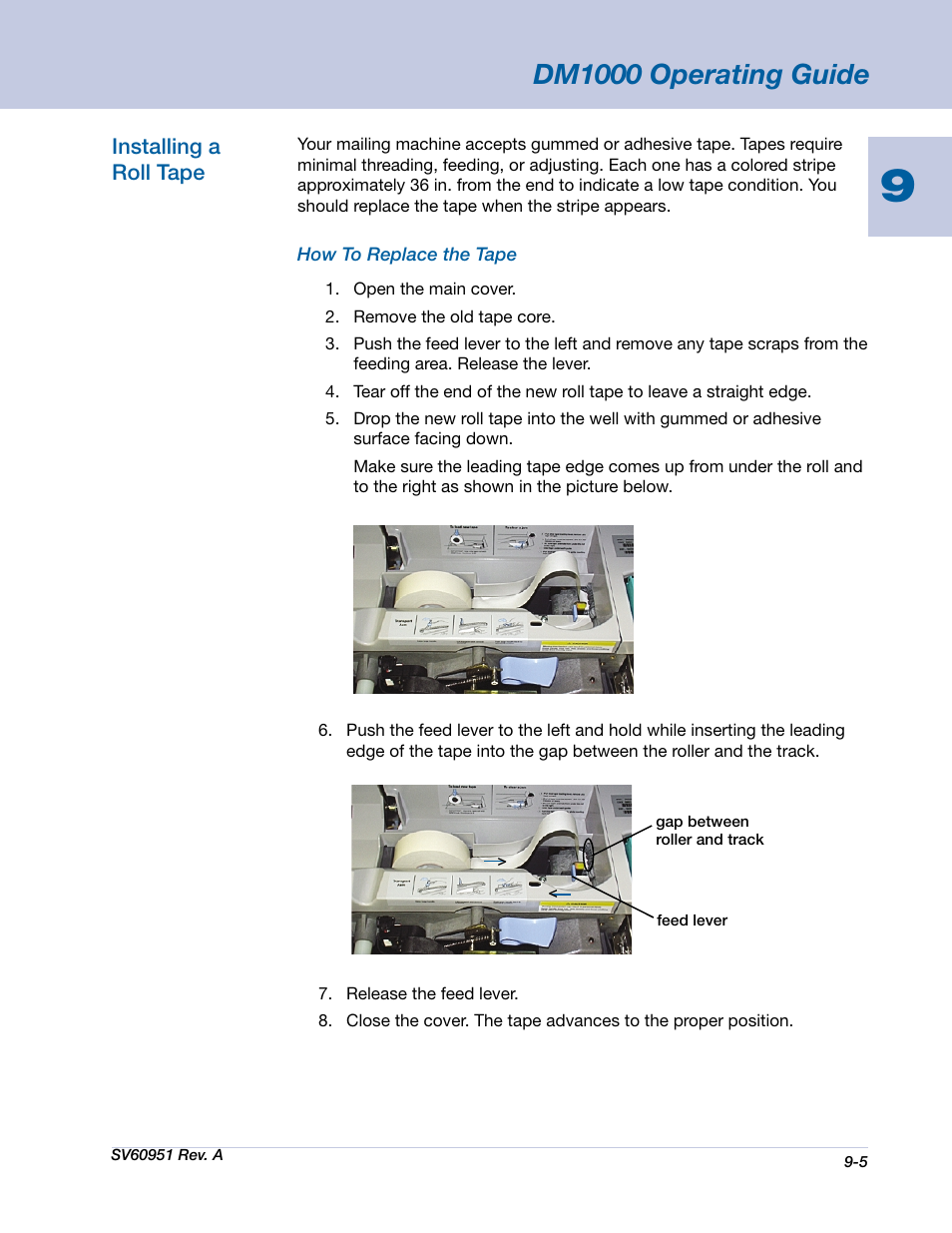 Dm1000 operating guide | Pitney Bowes DM1000 User Manual | Page 126 / 177