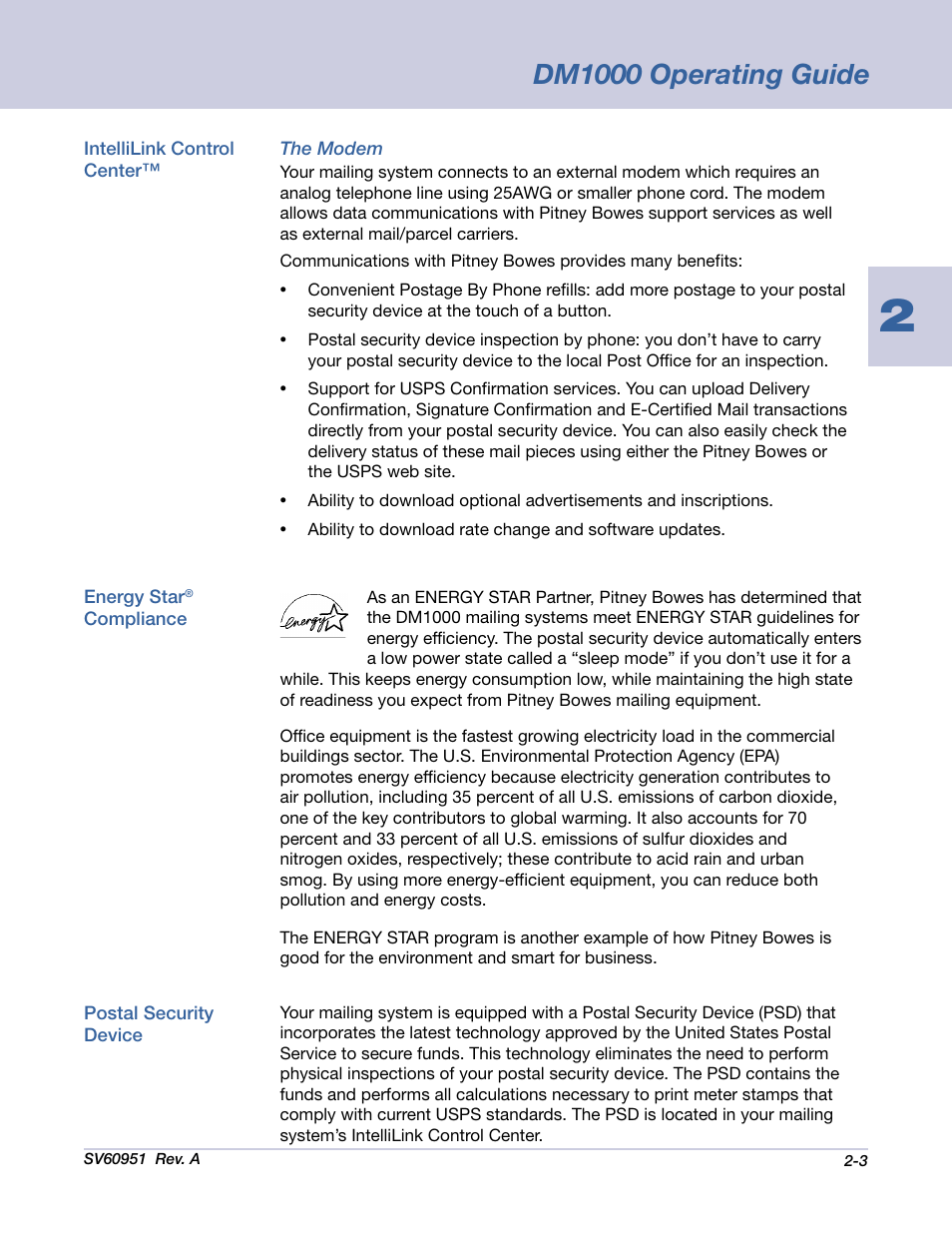 Dm1000 operating guide | Pitney Bowes DM1000 User Manual | Page 14 / 177