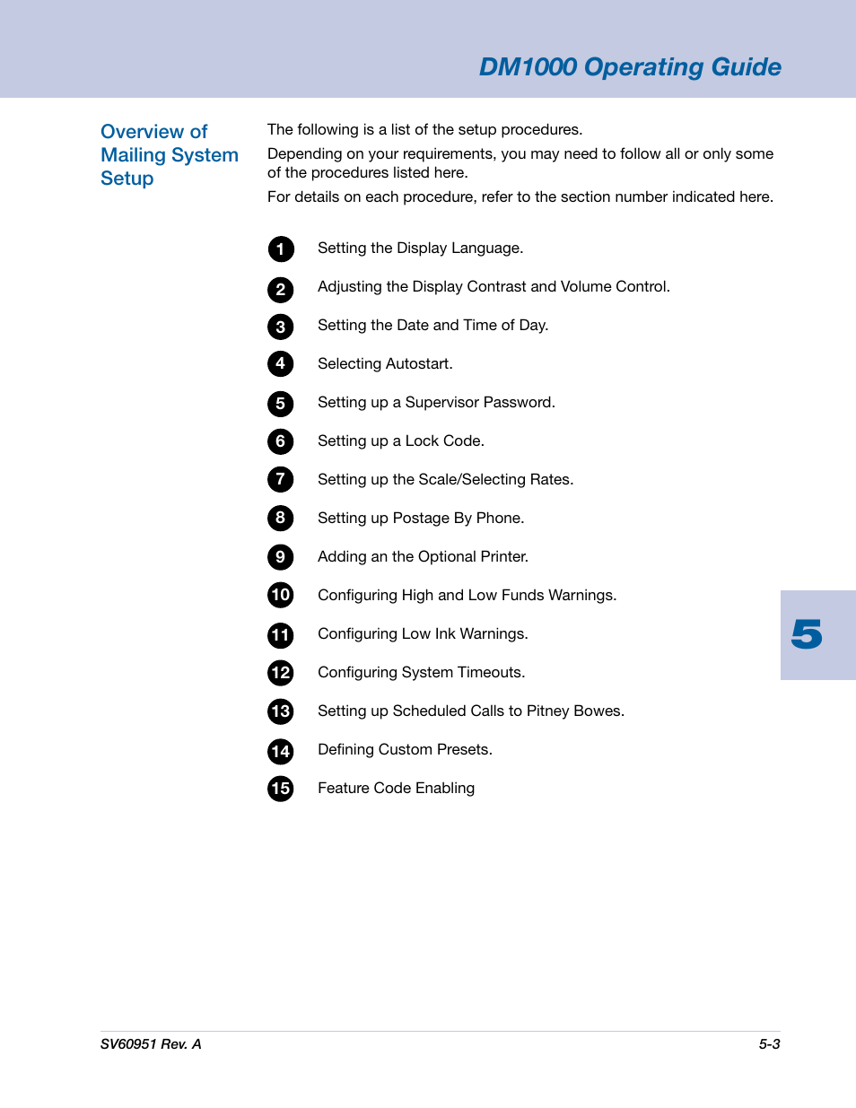 Dm1000 operating guide | Pitney Bowes DM1000 User Manual | Page 66 / 177