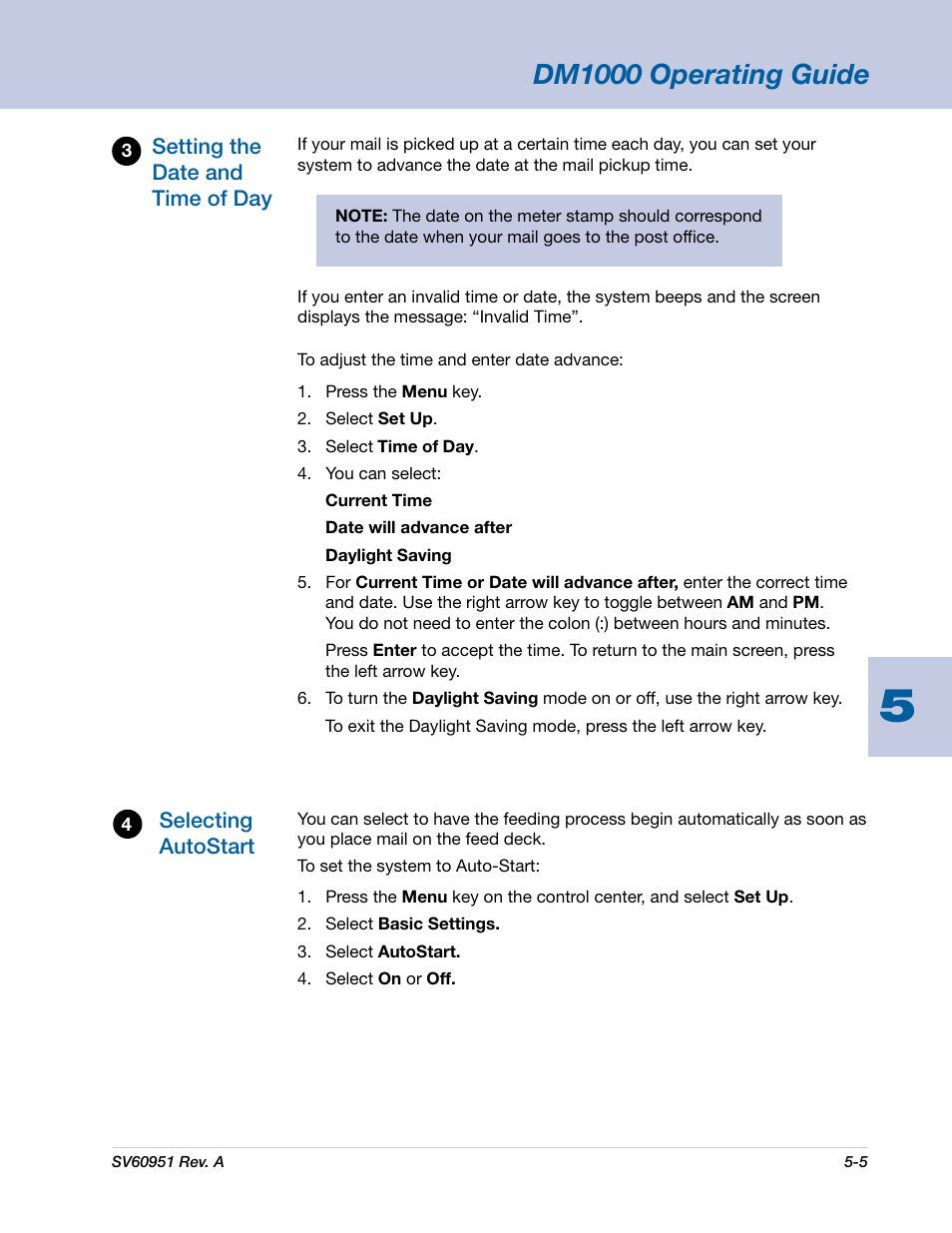 Dm1000 operating guide | Pitney Bowes DM1000 User Manual | Page 68 / 177