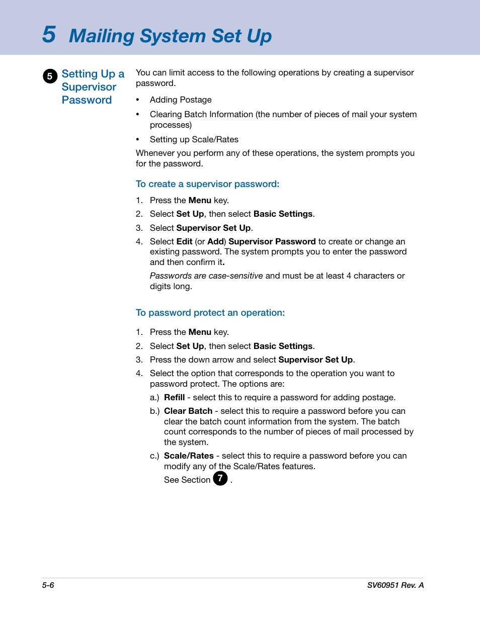 Mailing system set up | Pitney Bowes DM1000 User Manual | Page 69 / 177