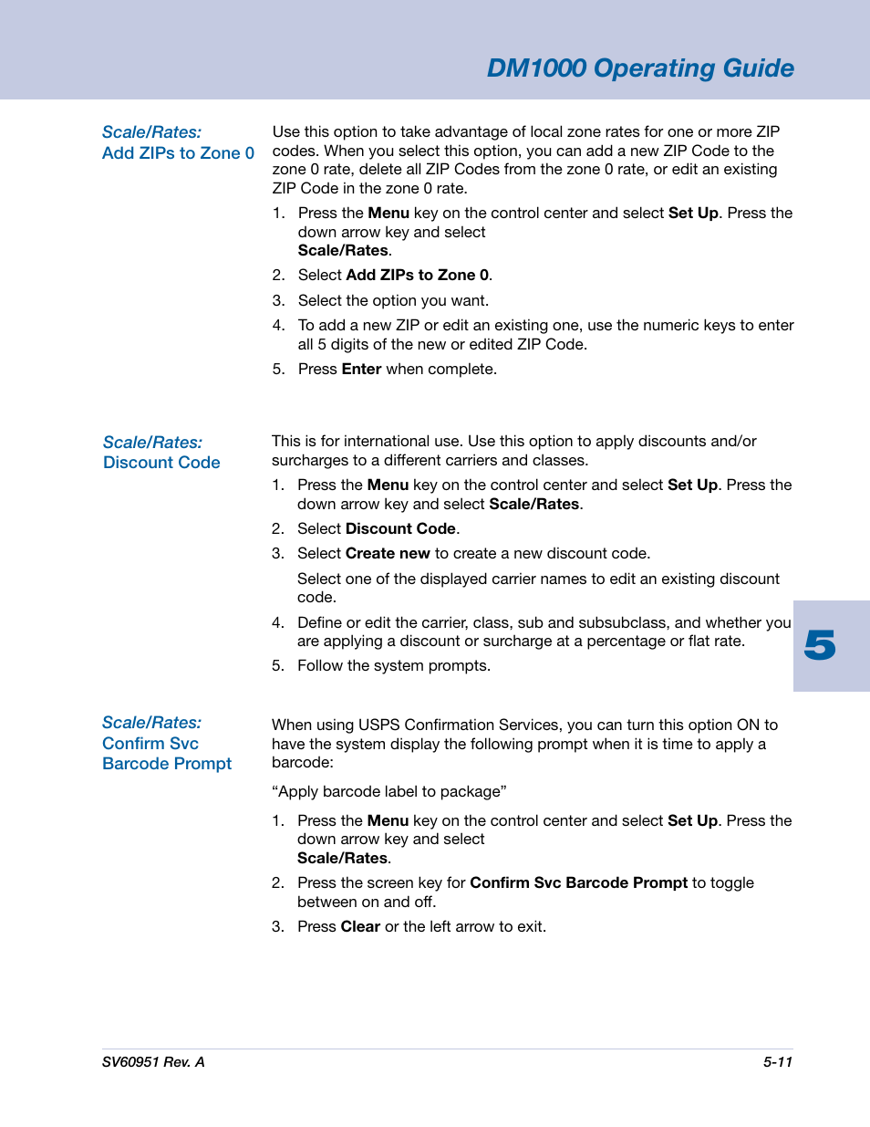 Dm1000 operating guide | Pitney Bowes DM1000 User Manual | Page 74 / 177