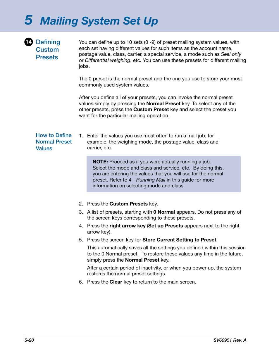 Mailing system set up | Pitney Bowes DM1000 User Manual | Page 83 / 177