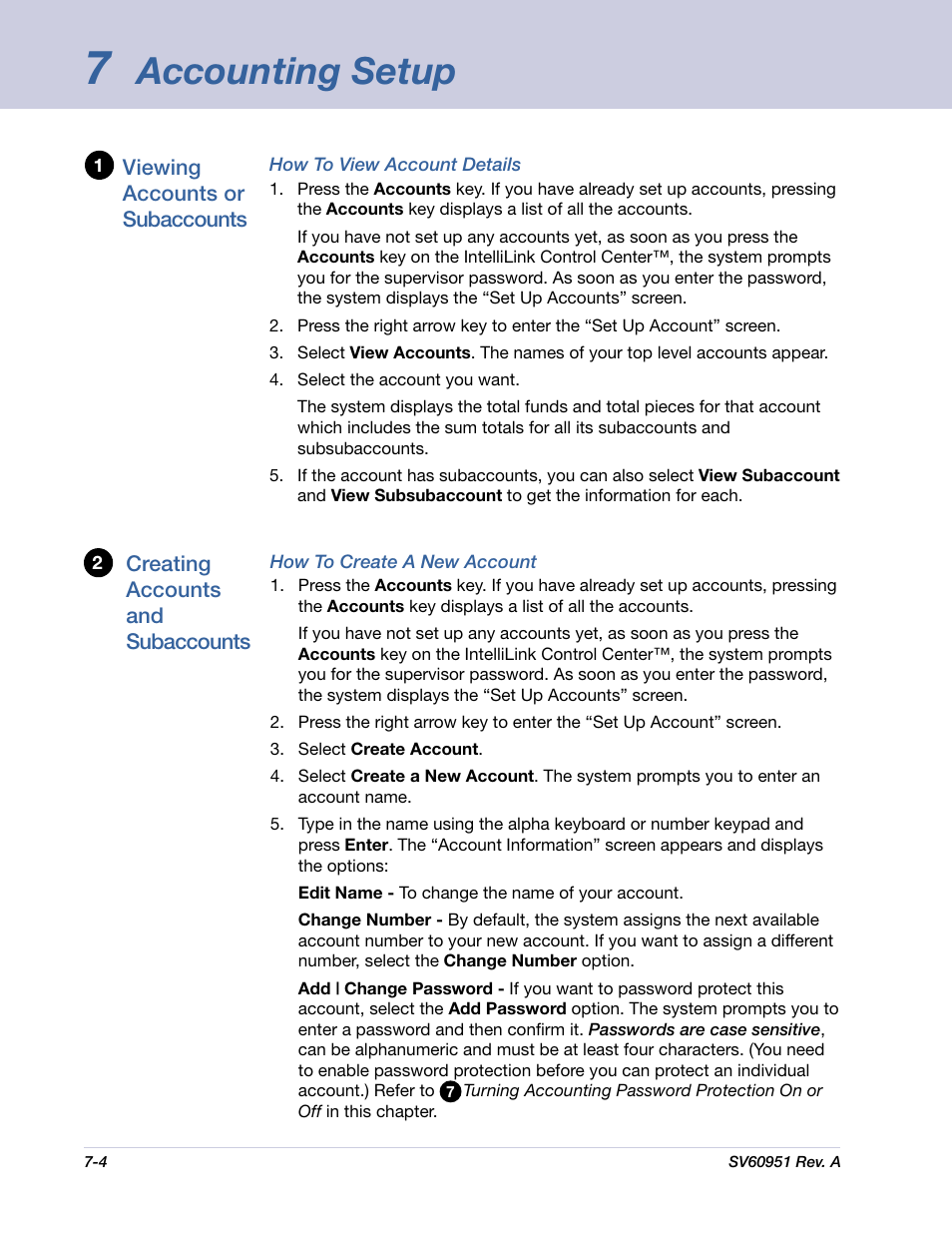 Accounting setup | Pitney Bowes DM1000 User Manual | Page 99 / 177