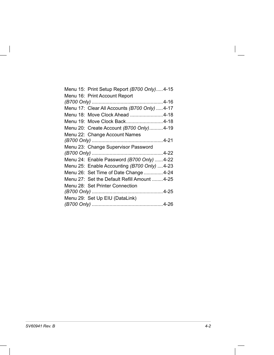 4 • setting up the meter | Pitney Bowes PostPerfect B700 User Manual | Page 37 / 96