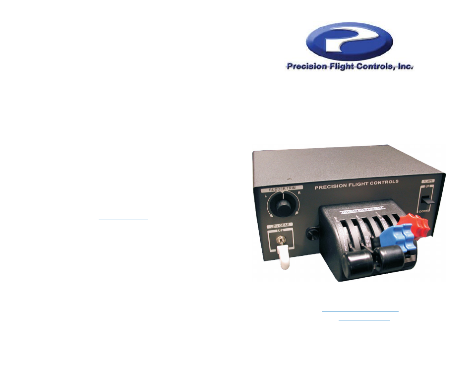 Precision Trading USB Throttle Quadrant Console User Manual | 4 pages