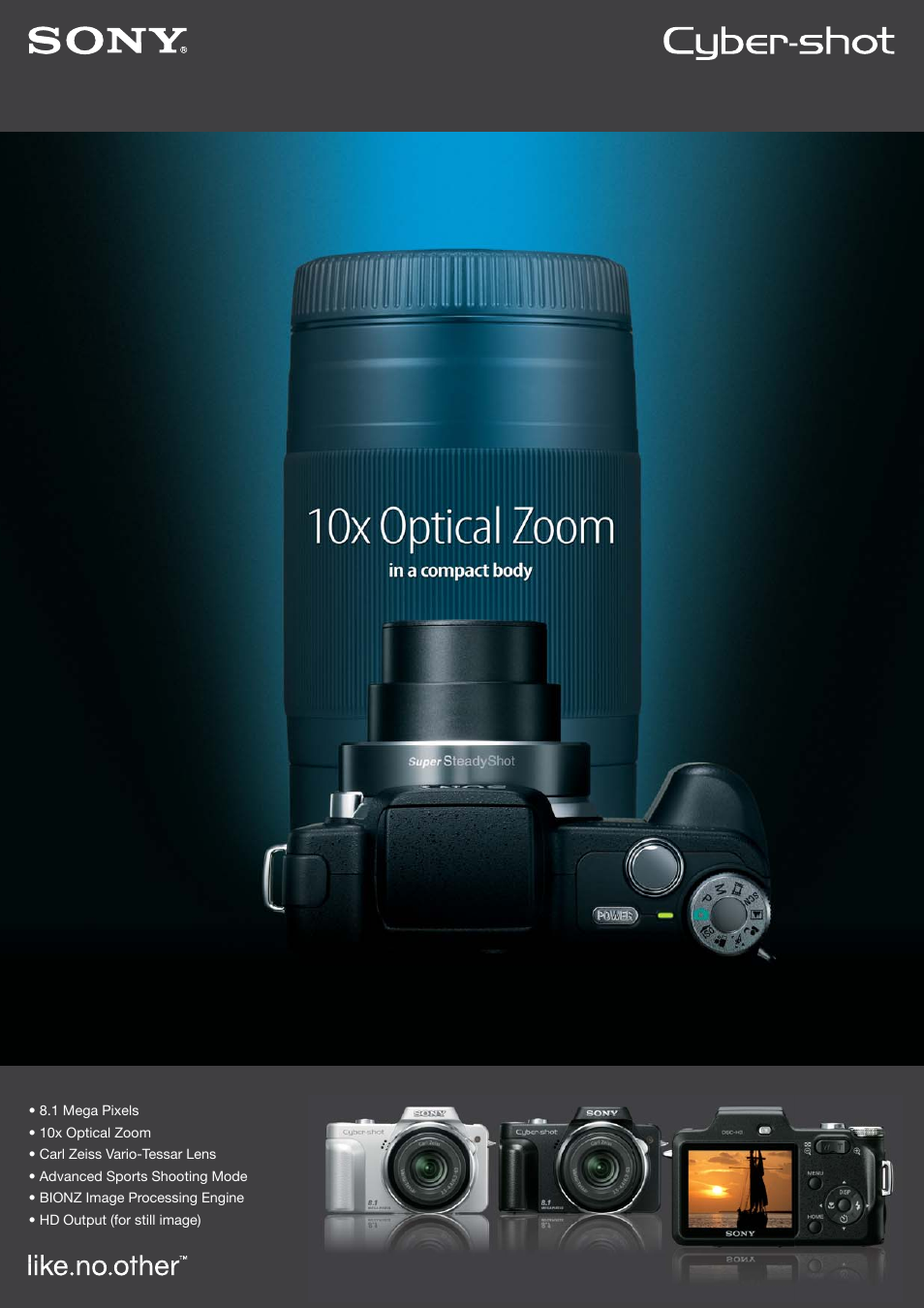 Pro Optic Cyber-shot H3 User Manual | 12 pages