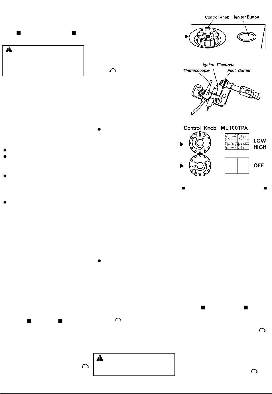 Operating your heater | Procom ML060HPA User Manual | Page 12 / 23