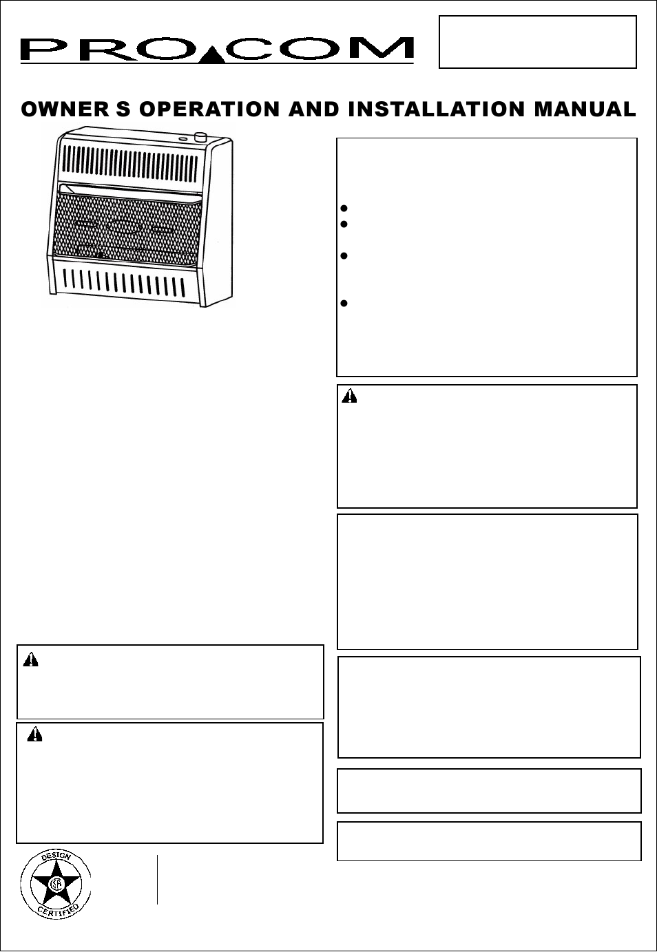 Procom ML300HGA User Manual | 21 pages