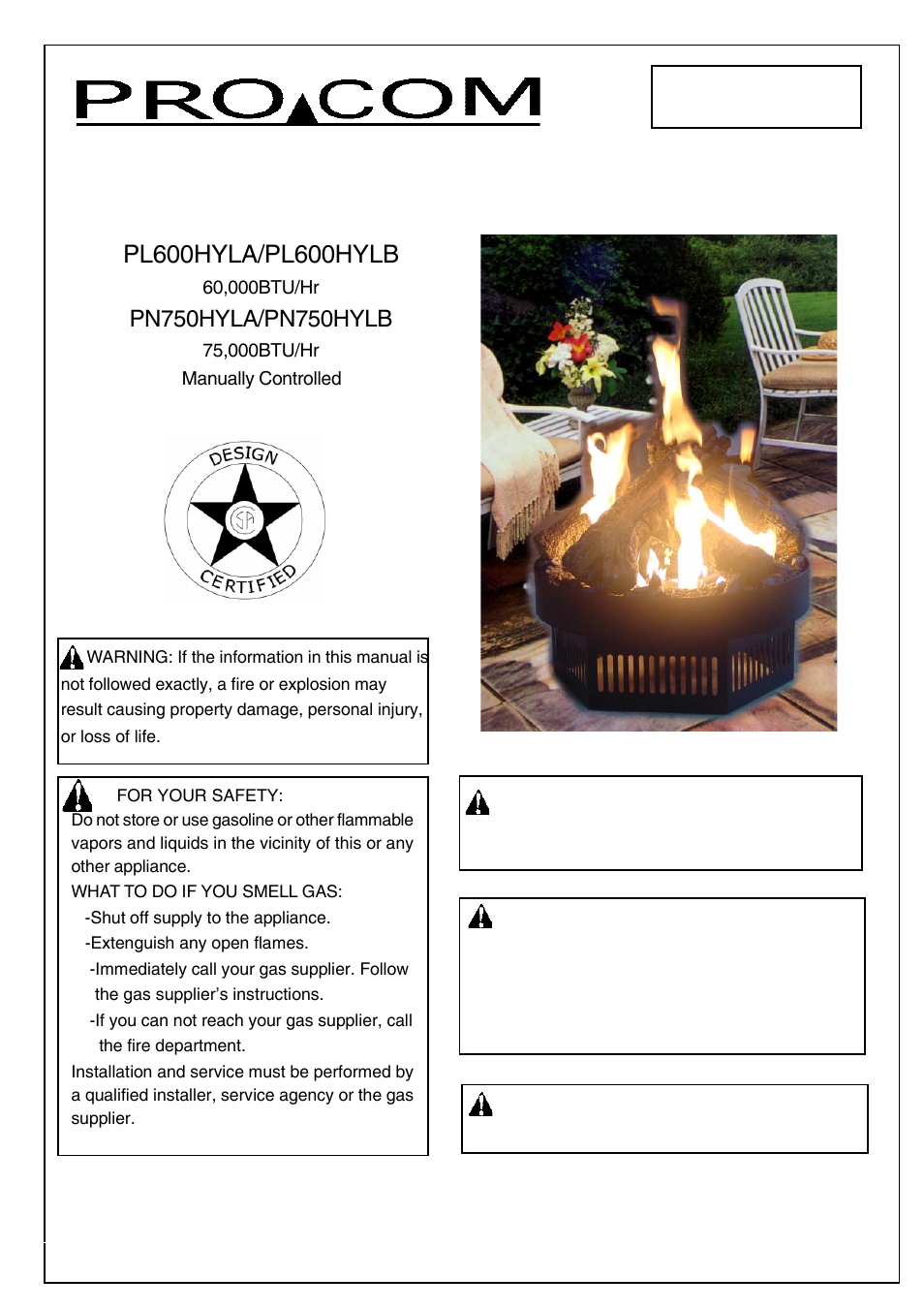 Procom PN750HYLA User Manual | 13 pages