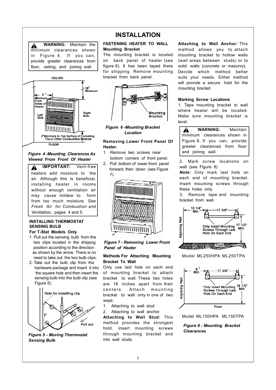 Installation | Procom ML150TPA User Manual | Page 7 / 25