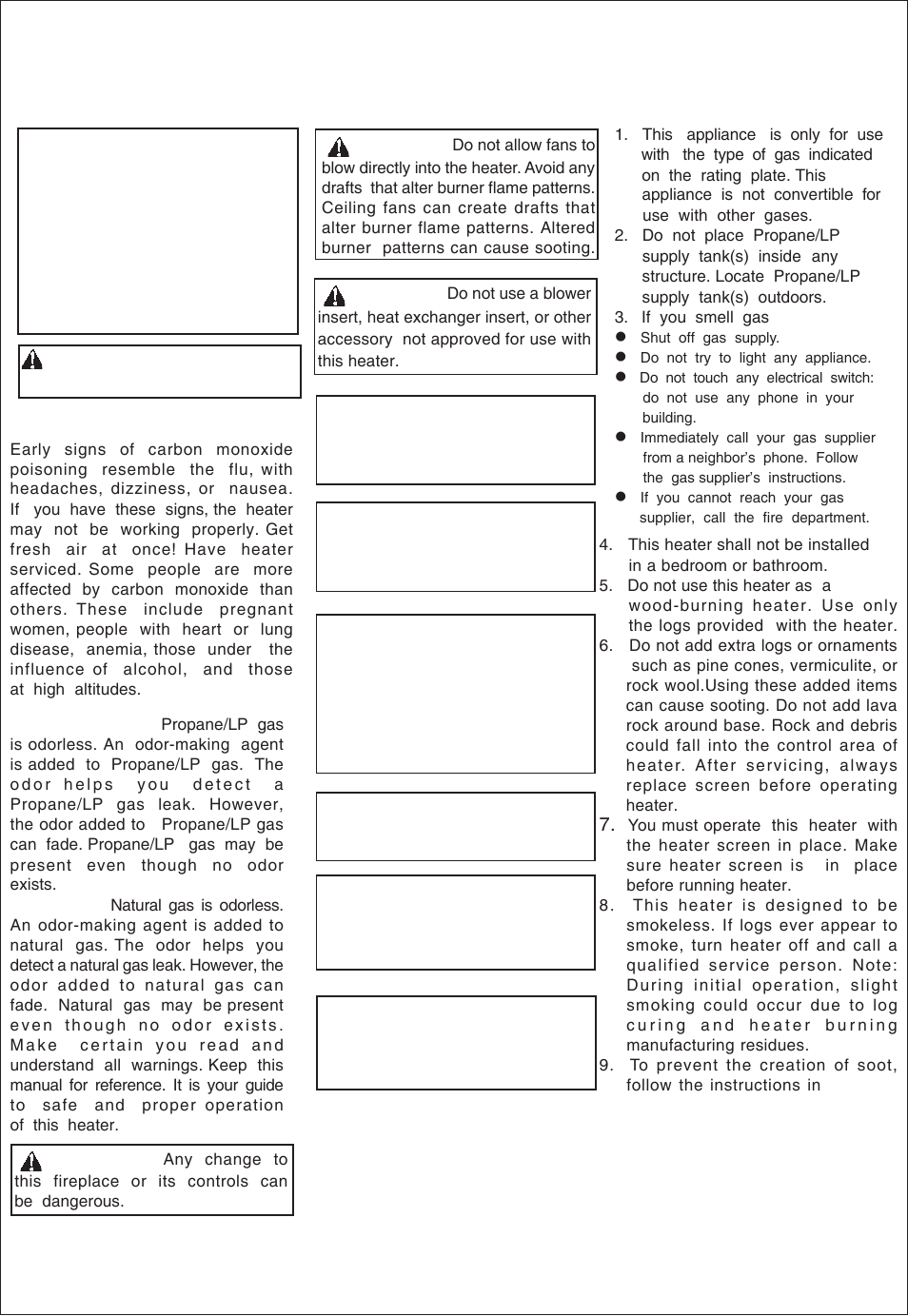 Safety information warnings | Procom QL300RYLA User Manual | Page 3 / 25