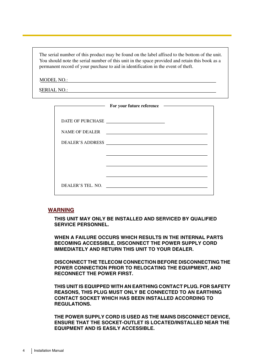 Procom Voice Processing System KX-TVP200 User Manual | Page 5 / 6