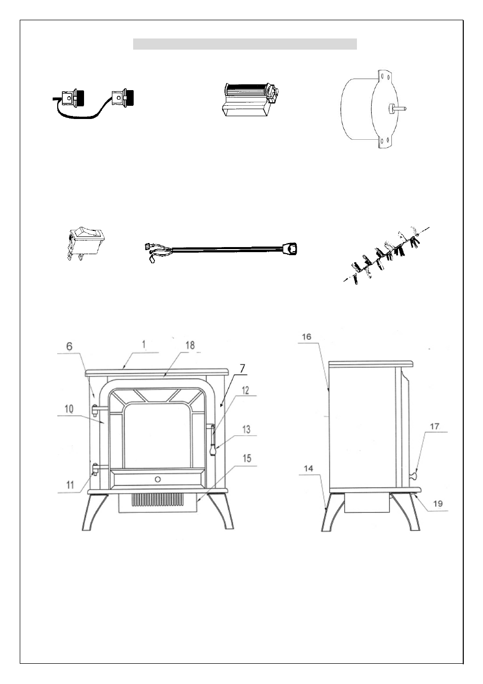 Replacement parts pictures of v50hyld | Procom V50HYLC User Manual | Page 11 / 11