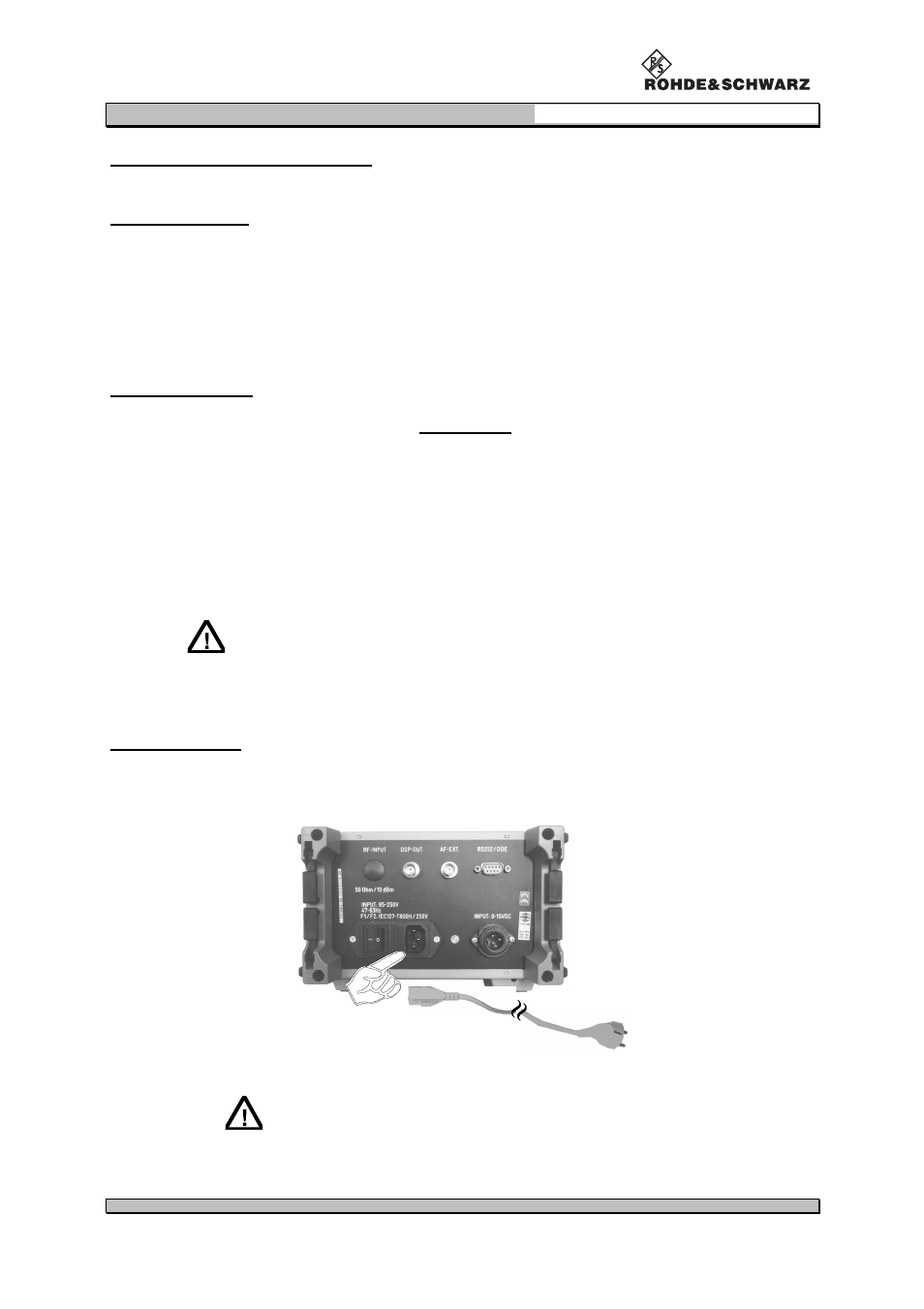 Preparation for operation | Procom VOR/ILS Analyzer EVS200 User Manual | Page 16 / 68