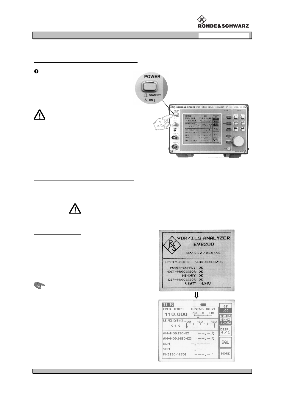 Operation | Procom VOR/ILS Analyzer EVS200 User Manual | Page 20 / 68