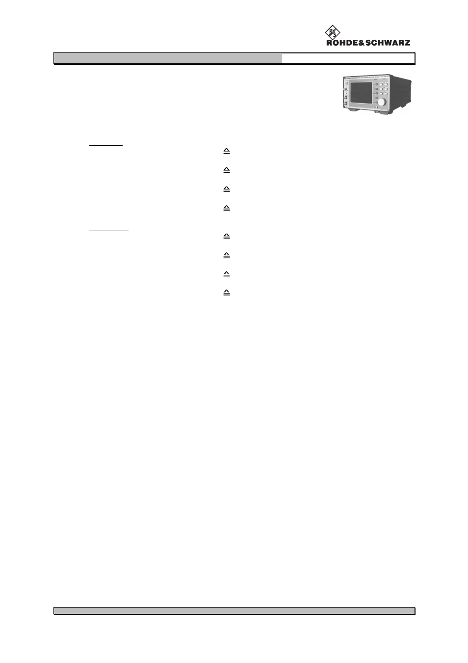 Vor signal analysis, Rs-232-interface | Procom VOR/ILS Analyzer EVS200 User Manual | Page 66 / 68
