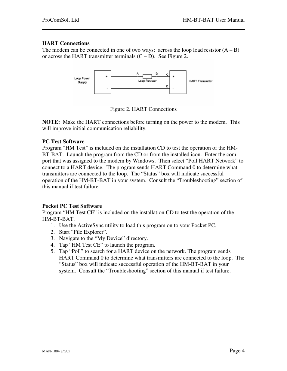 Procom HART HM-BT-BAT User Manual | Page 4 / 6