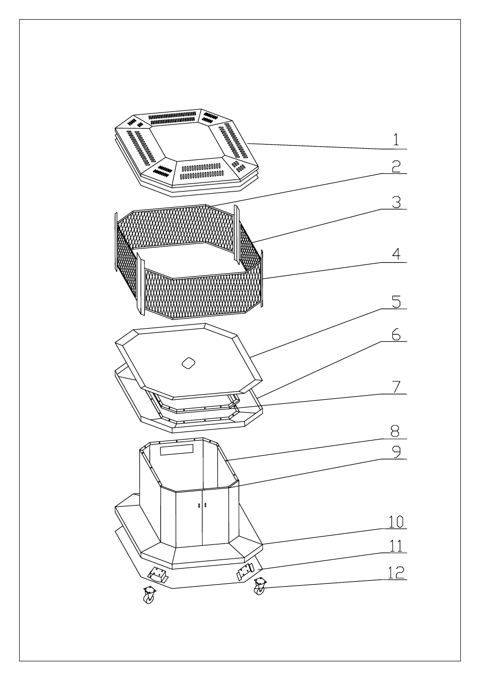 Illustrated parts breakdown, Al500hyla | Procom AL500HYLA User Manual | Page 10 / 14