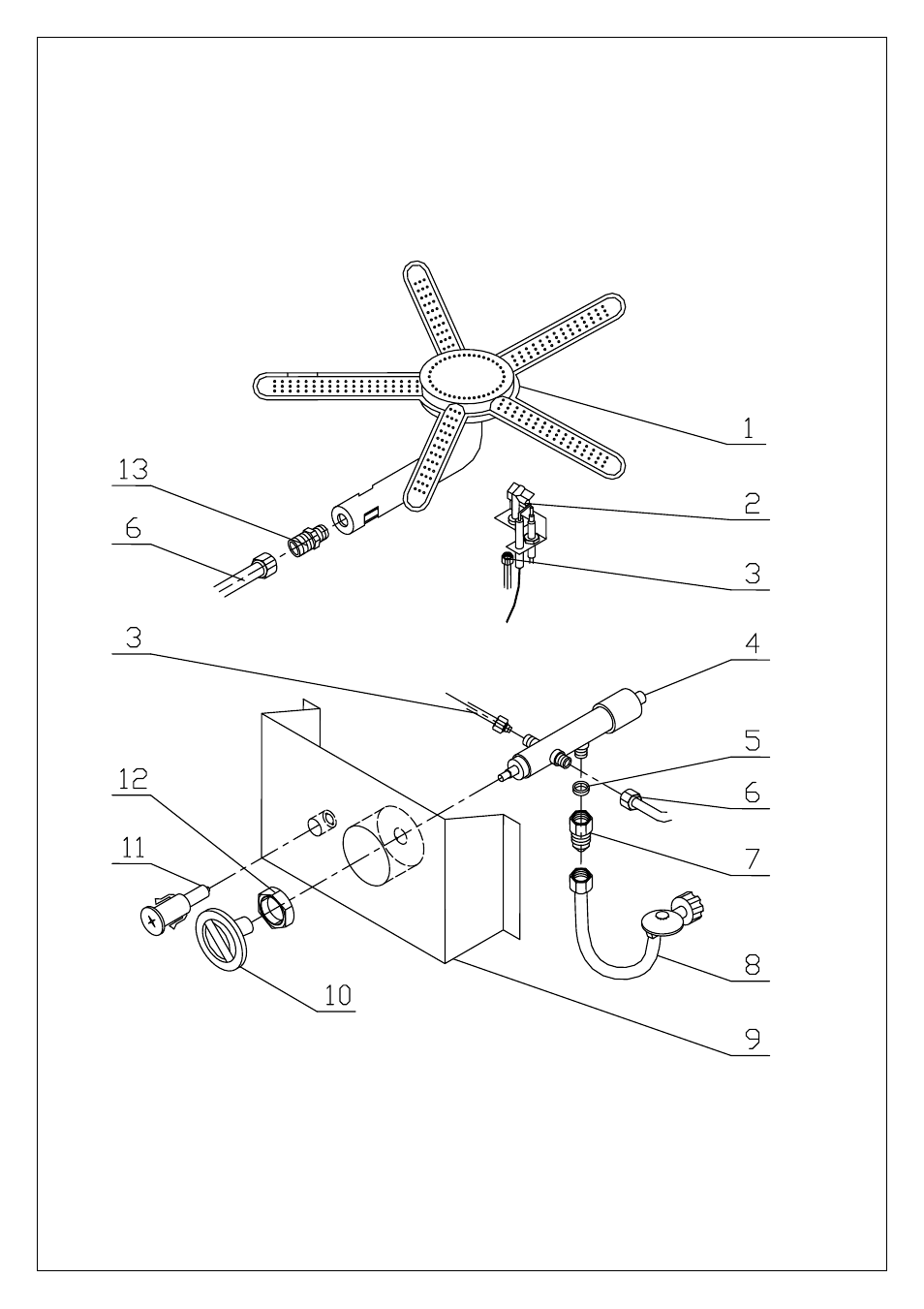 Illustrated parts breakdown, Al500hyla | Procom AL500HYLA User Manual | Page 12 / 14