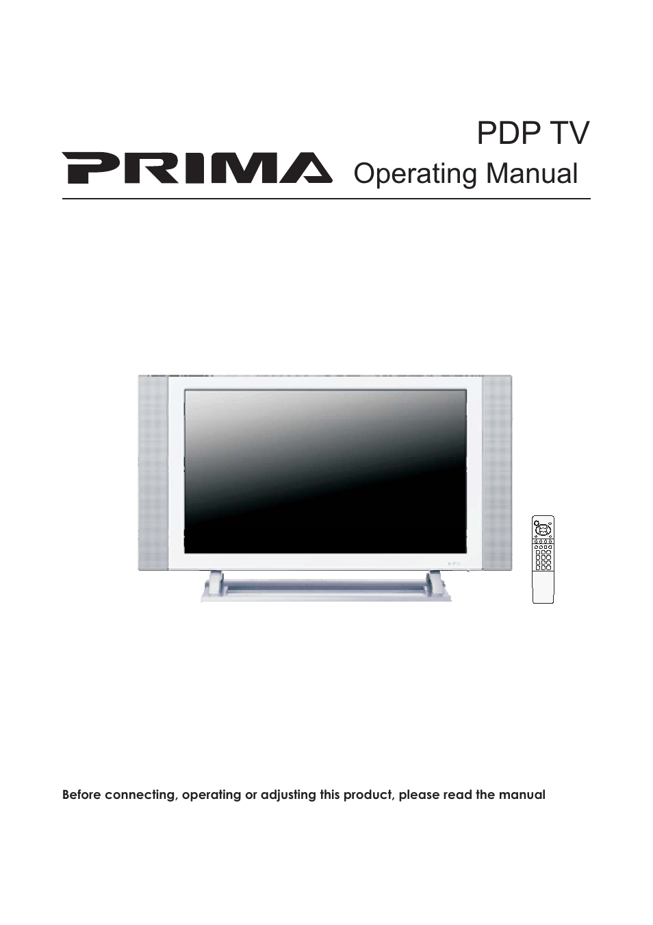 Primate Systems PDP TV User Manual | 47 pages