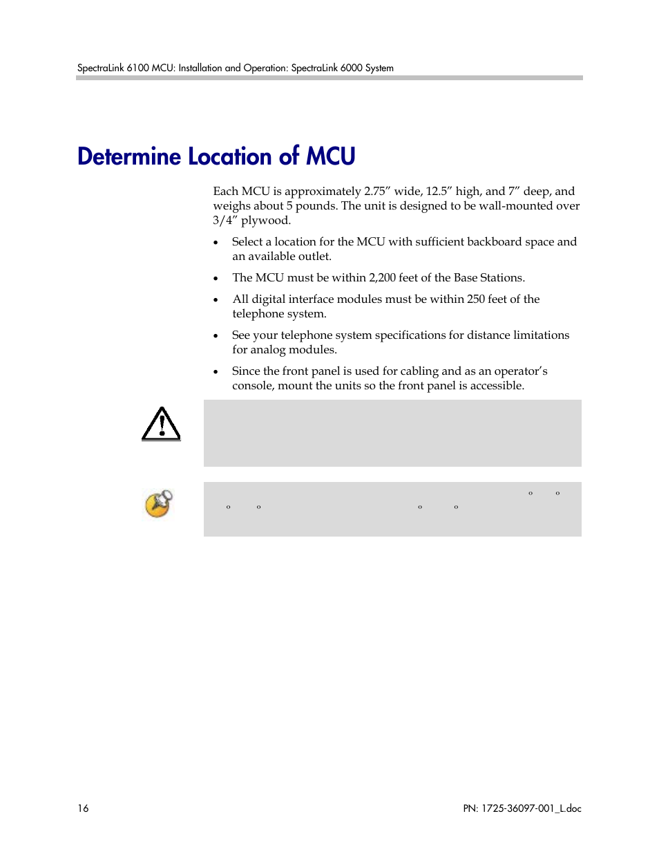 Determine location of mcu | Polycom SpectraLink SCM408 User Manual | Page 16 / 64