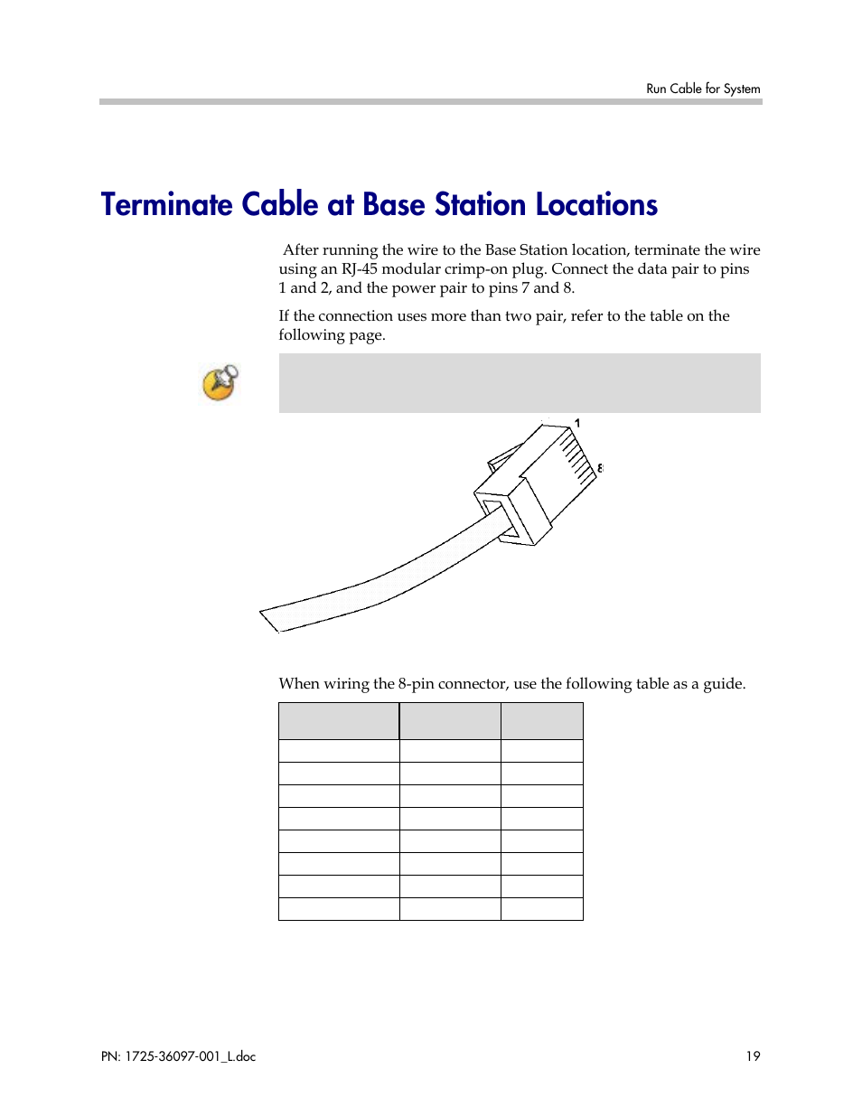 Terminate cable at base station locations | Polycom SpectraLink SCM408 User Manual | Page 19 / 64