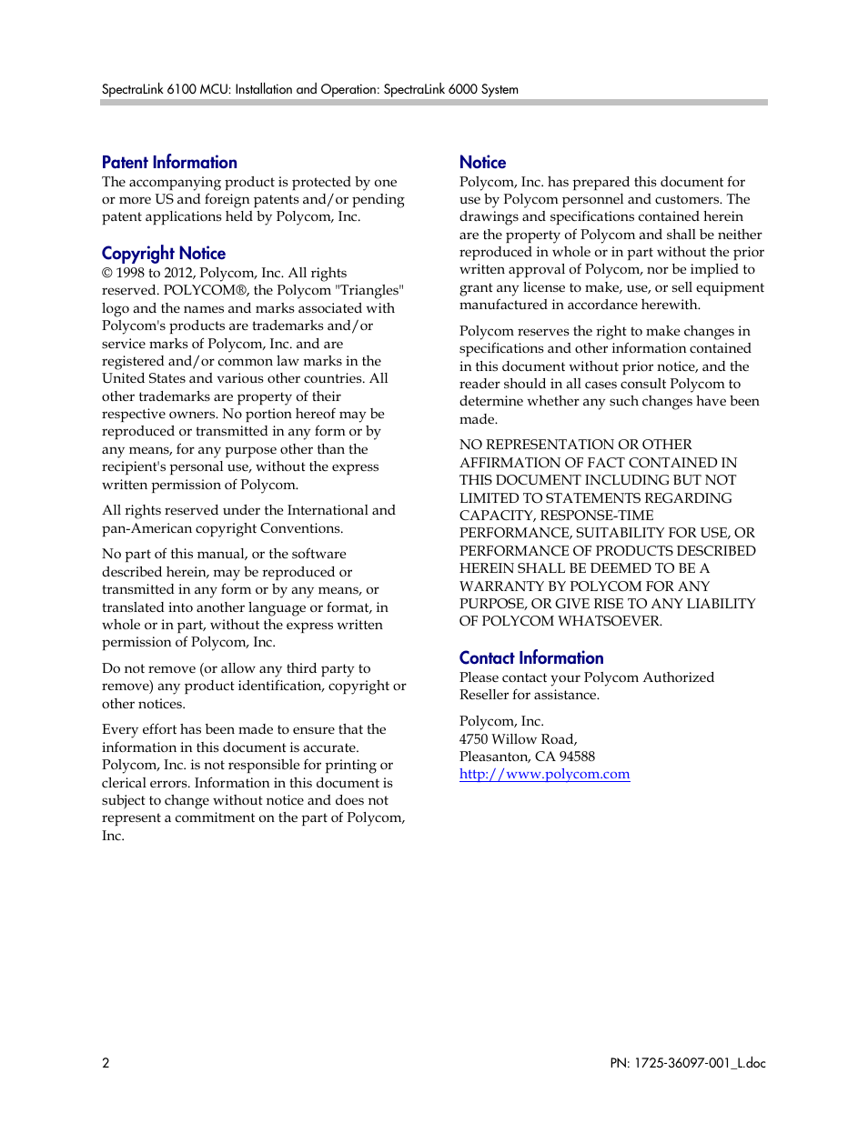 Polycom SpectraLink SCM408 User Manual | Page 2 / 64