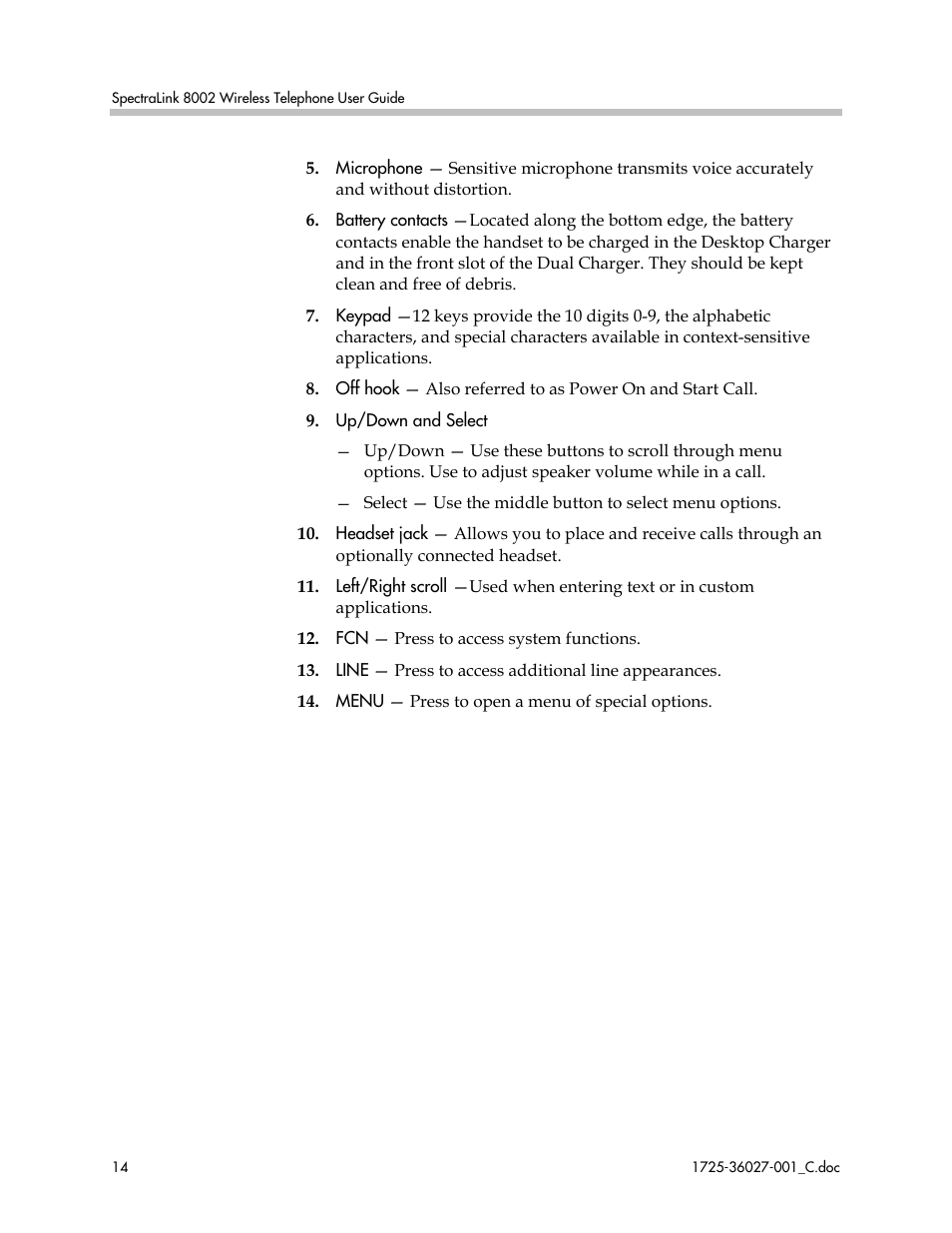 Polycom SpectraLink DCE201 User Manual | Page 14 / 53