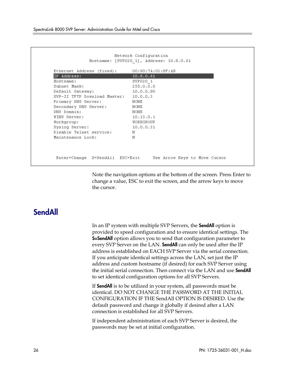 Sendall | Polycom SVP010 User Manual | Page 26 / 51