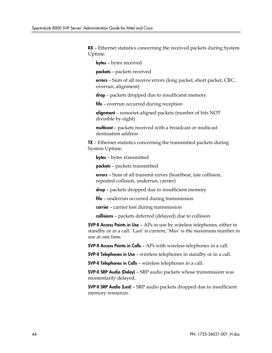 Polycom SVP010 User Manual | Page 44 / 51