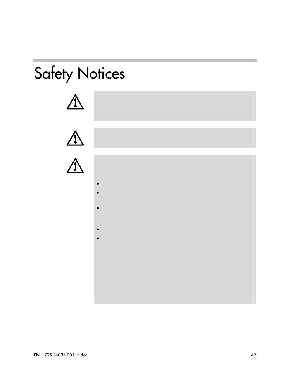 Safety notices | Polycom SVP010 User Manual | Page 49 / 51