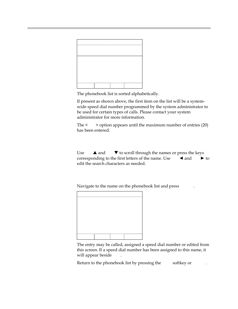 Search for a phonebook entry, View a phonebook entry | Polycom SpectraLink 1725-36203-001 User Manual | Page 41 / 65