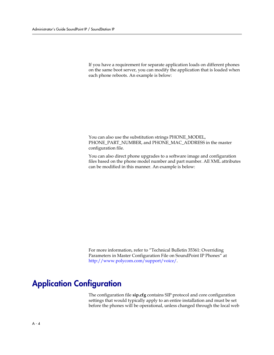 Application configuration, Refer to, Application | Configuration | Polycom SOUNDPOINT SIP 2.2.0 User Manual | Page 116 / 254