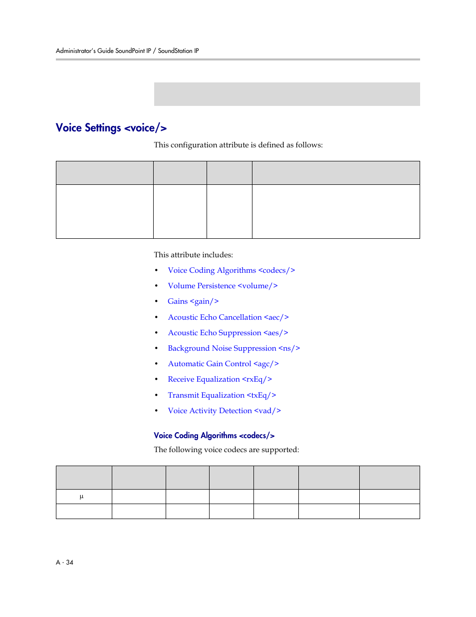 Voice settings <voice, A-34 | Polycom SOUNDPOINT SIP 2.2.0 User Manual | Page 146 / 254