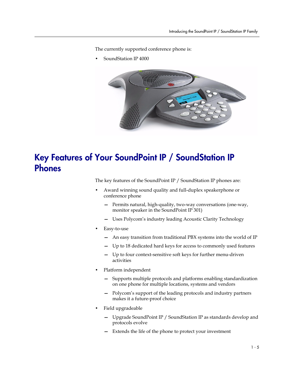 Polycom SOUNDPOINT SIP 2.2.0 User Manual | Page 15 / 254