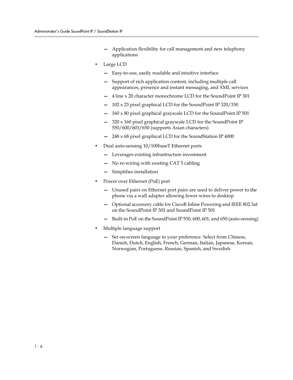 Polycom SOUNDPOINT SIP 2.2.0 User Manual | Page 16 / 254