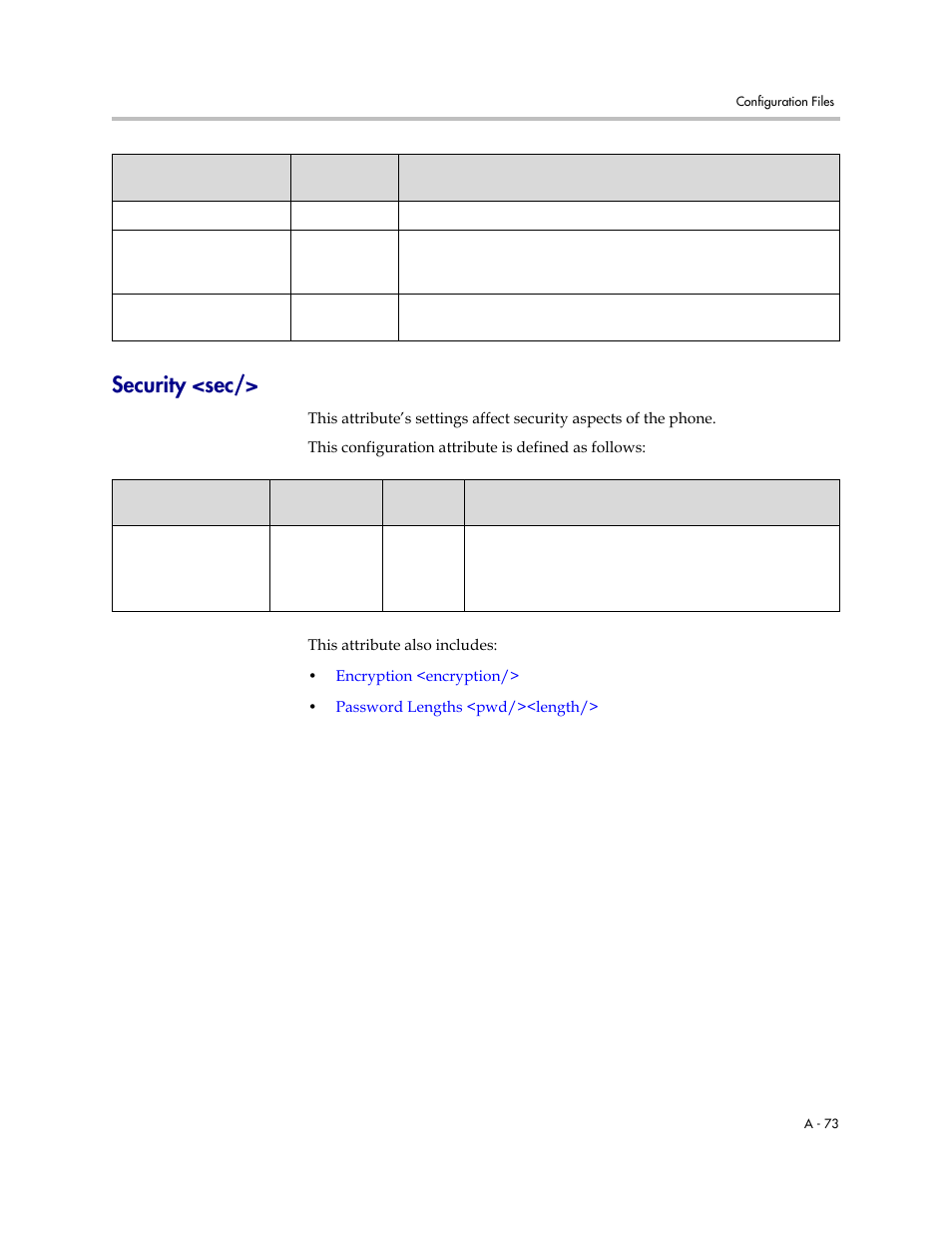 Security <sec | Polycom SOUNDPOINT SIP 2.2.0 User Manual | Page 185 / 254