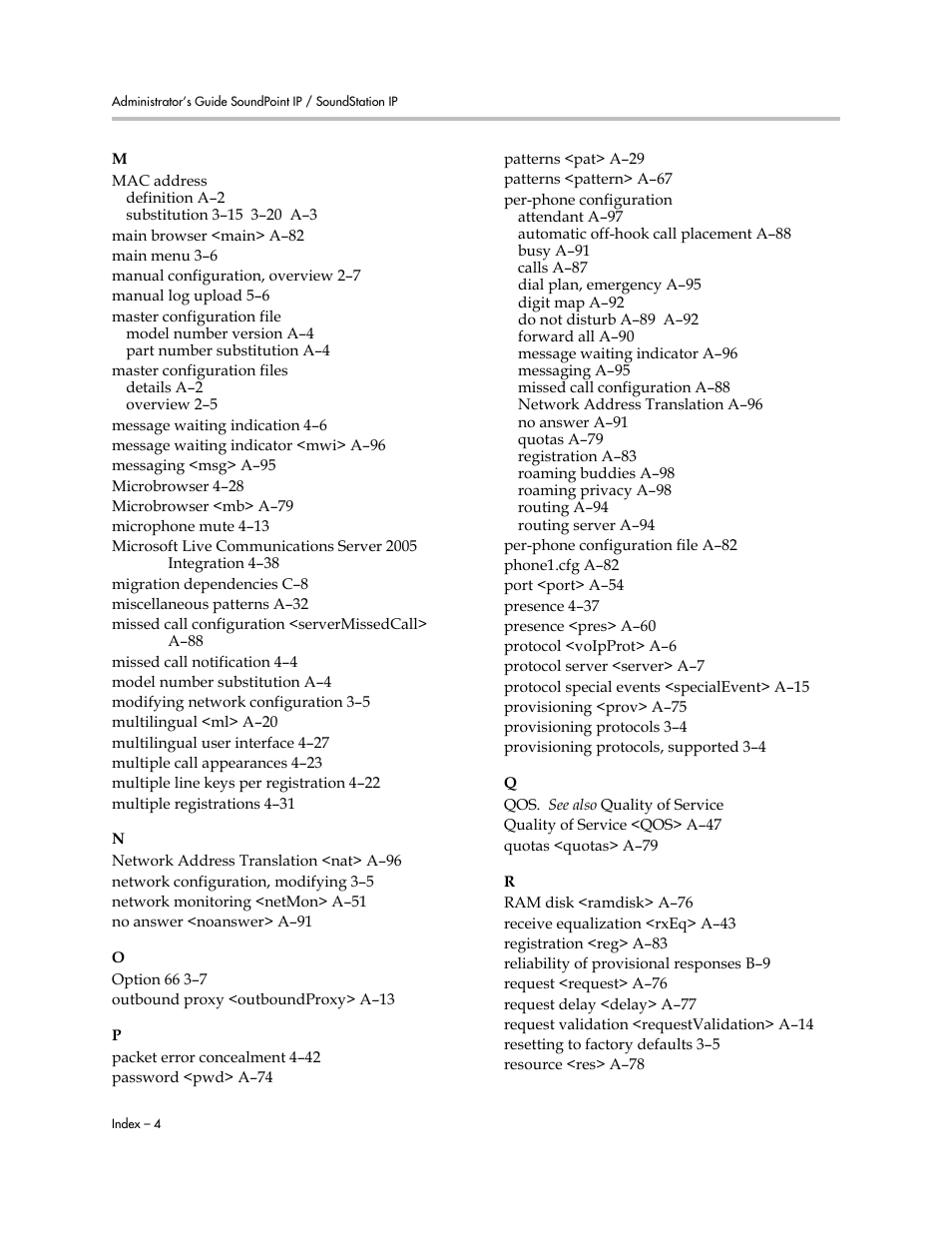 Polycom SOUNDPOINT SIP 2.2.0 User Manual | Page 252 / 254