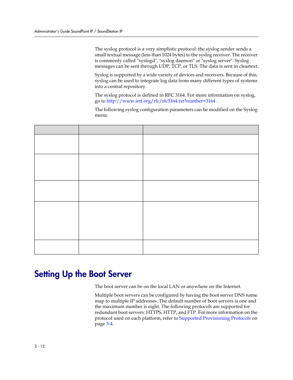 Setting up the boot server, Setting up the boot server –12 | Polycom SOUNDPOINT SIP 2.2.0 User Manual | Page 40 / 254