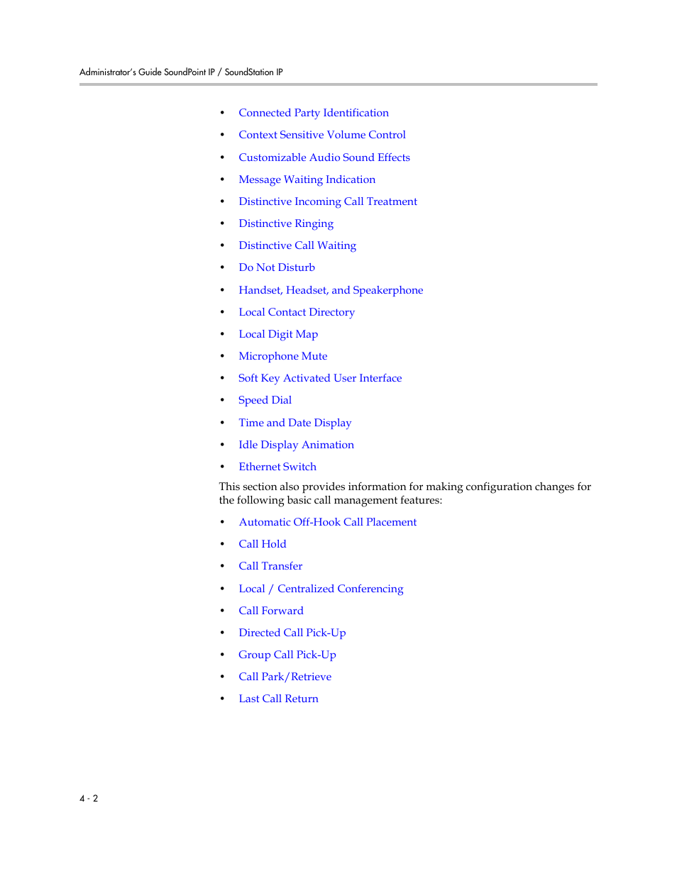 Polycom SOUNDPOINT SIP 2.2.0 User Manual | Page 50 / 254