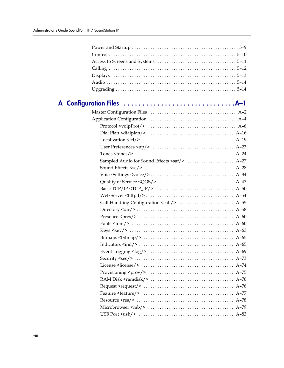 Polycom SOUNDPOINT SIP 2.2.0 User Manual | Page 8 / 254