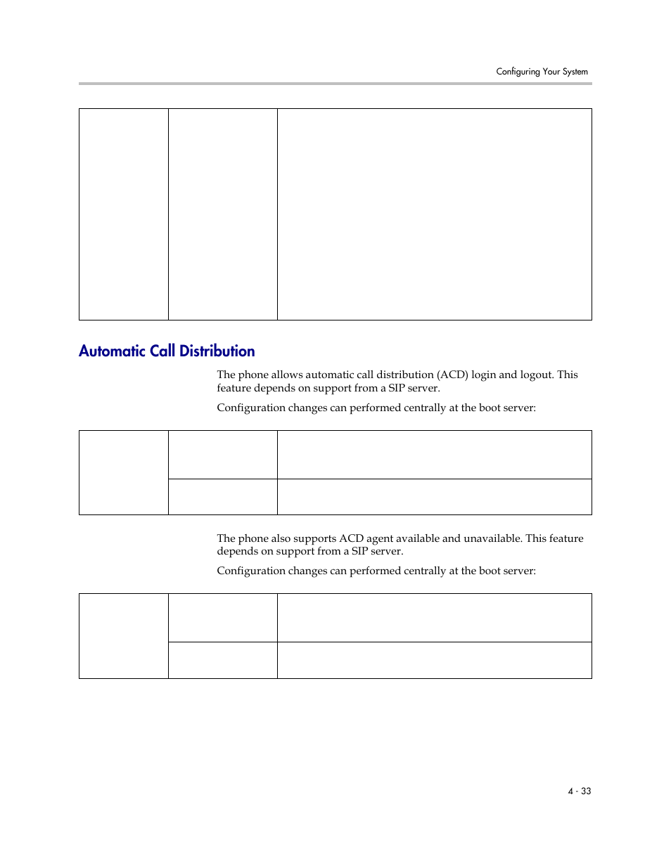 Automatic call distribution, Automatic call distribution –33 | Polycom SOUNDPOINT SIP 2.2.0 User Manual | Page 81 / 254